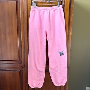 Pink Sweatpants with hand painted Koala